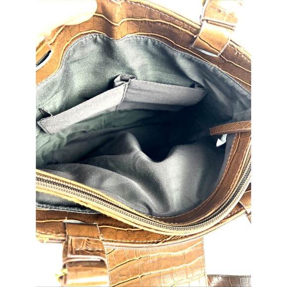 Shoulder Handbag Hobo Brown Textured woven Faux Leather Tassel Boho Chic - Picture 14 of 16